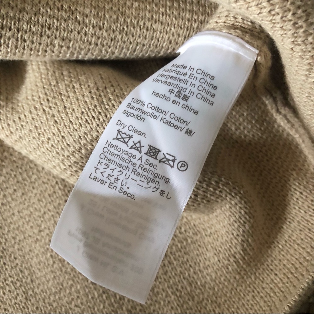 NWT J. Crew long v neck sweater light khaki neutral sz Medium - Picture 12 of 16